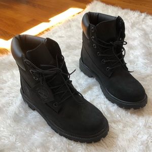 Black Timberland boots
